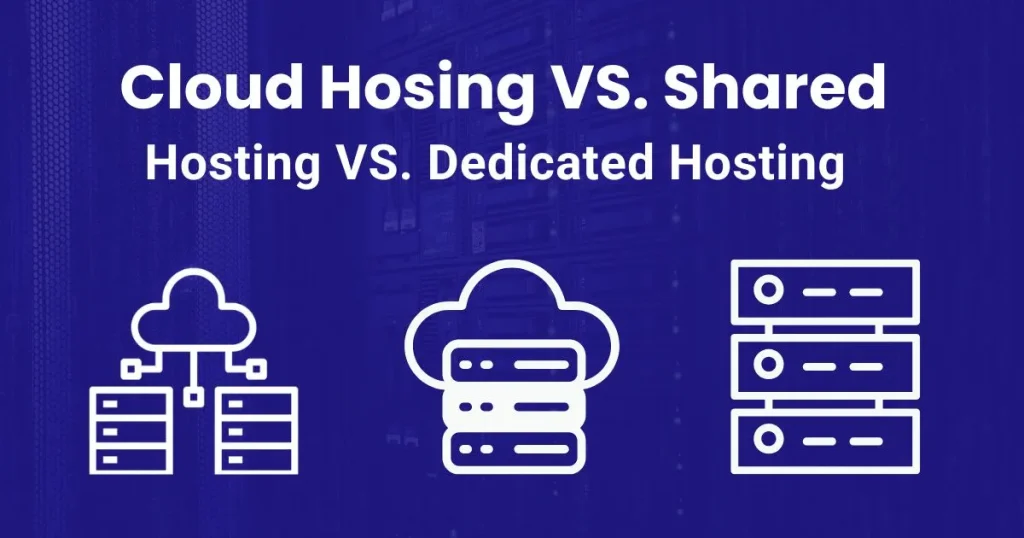 Cloud Hosting VS. Shared Hosting VS. Dedicated Hosting